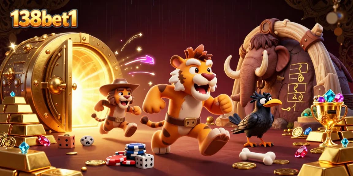 Join the excitement at 138bet1's prehistoric casino with thrilling games and treasures!