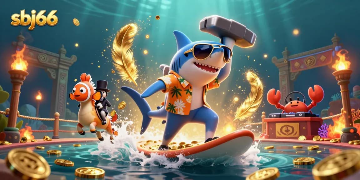 Engage with sbj66's thrilling casino adventure featuring fun characters and gold coins galore!