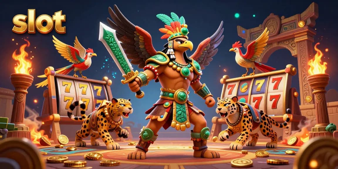 Slot gacor yang memikat dalam suasana penuh atmosfer, menampilkan kombinasi karakter dan elemen kasino