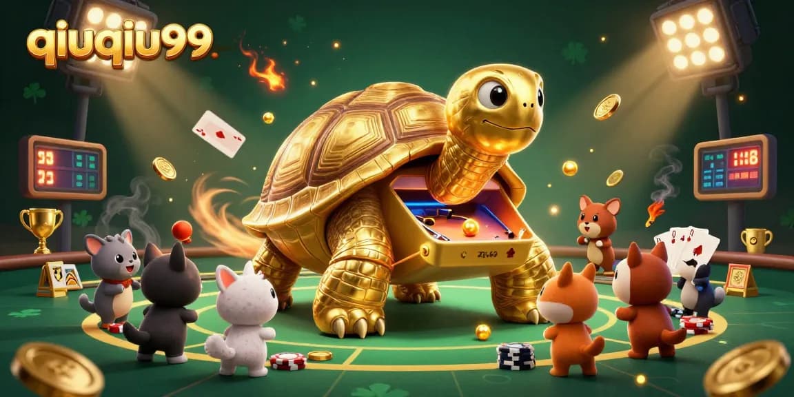 Engage with the thrilling experience of qiuqiu99, featuring vibrant poker elements and captivating characters in a dynamic scene.