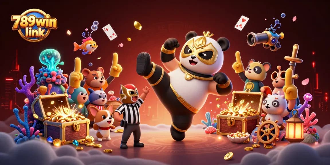 Experience the thrilling action at 789win link with a lively 3D casino scene full of excitement and energy.