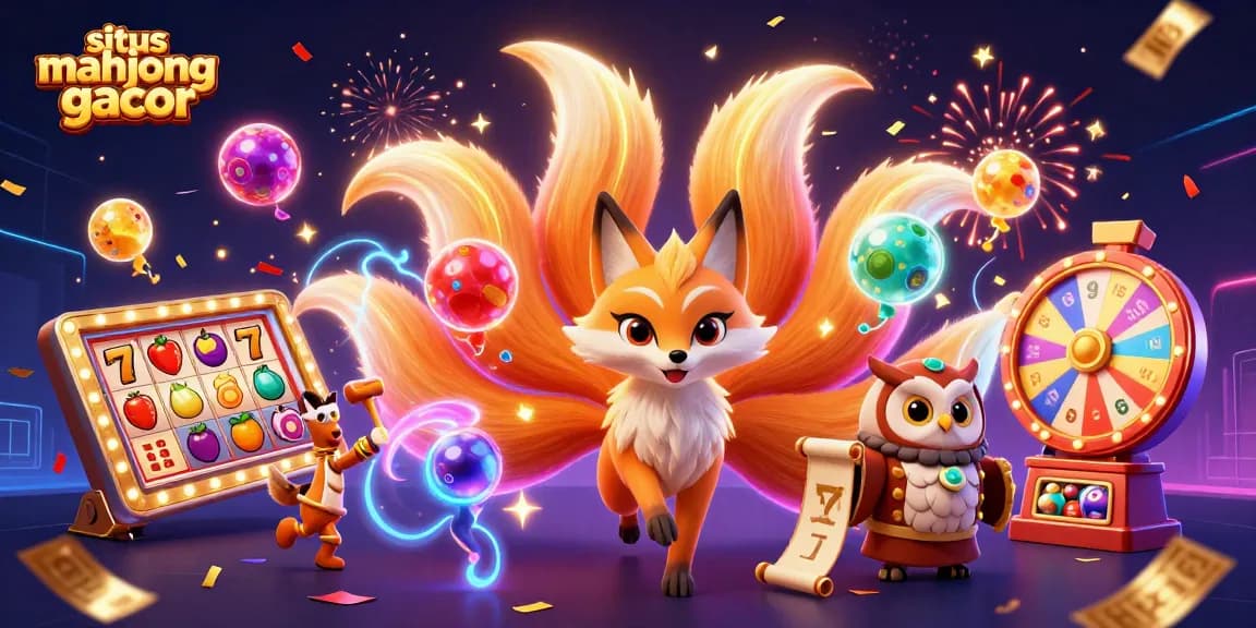 Experience the excitement of situs mahjong gacor with colorful slots, jackpot reels, and dynamic game elements.