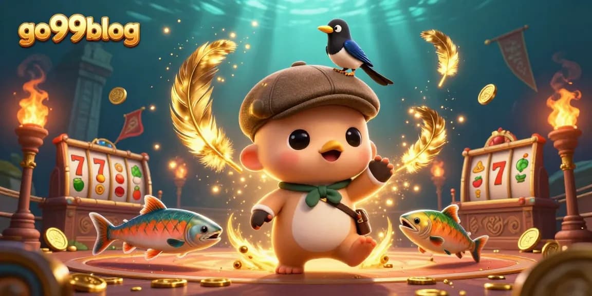 Engage with the go99blog casino magic through a playful underwater gambling scene.