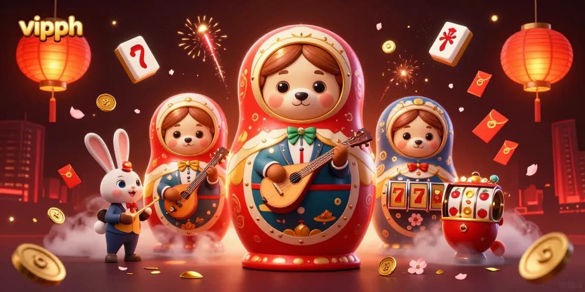 Experience the excitement of vipph with engaging characters in a vibrant casino scene.