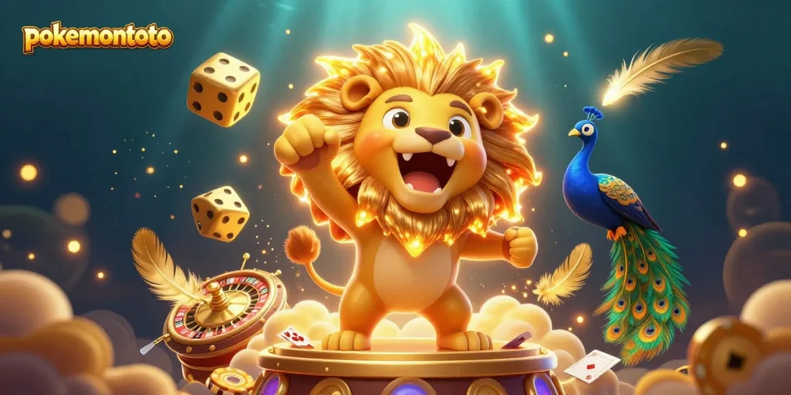Menang taruhan di pokemontoto melalui ilustrasi kasino 3D dinamis dengan elemen permainan menarik.