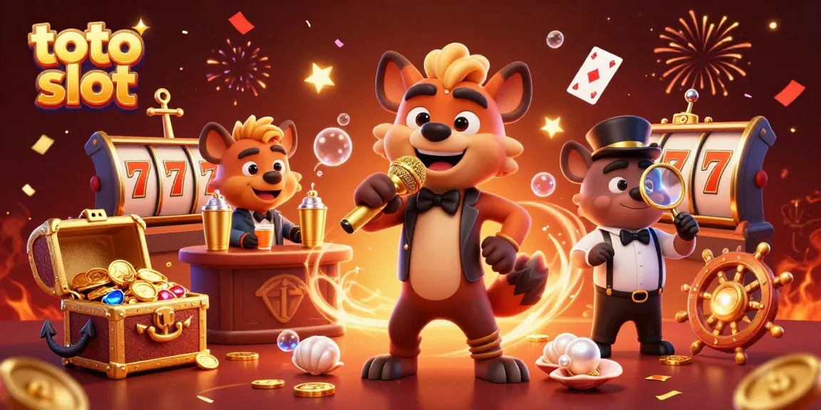 Enjoy dynamic gameplay with the toto slot experience featuring lively cartoon hyenas in a vibrant casino