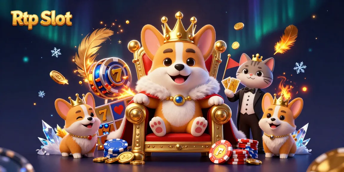 Experience the adventure of winning big with Rtp Slot in a vibrant 3D casino scene.