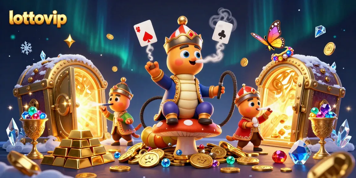 menang dengan lottovip saat bermain lotere, ilustrasi menarik 3D penuh detail