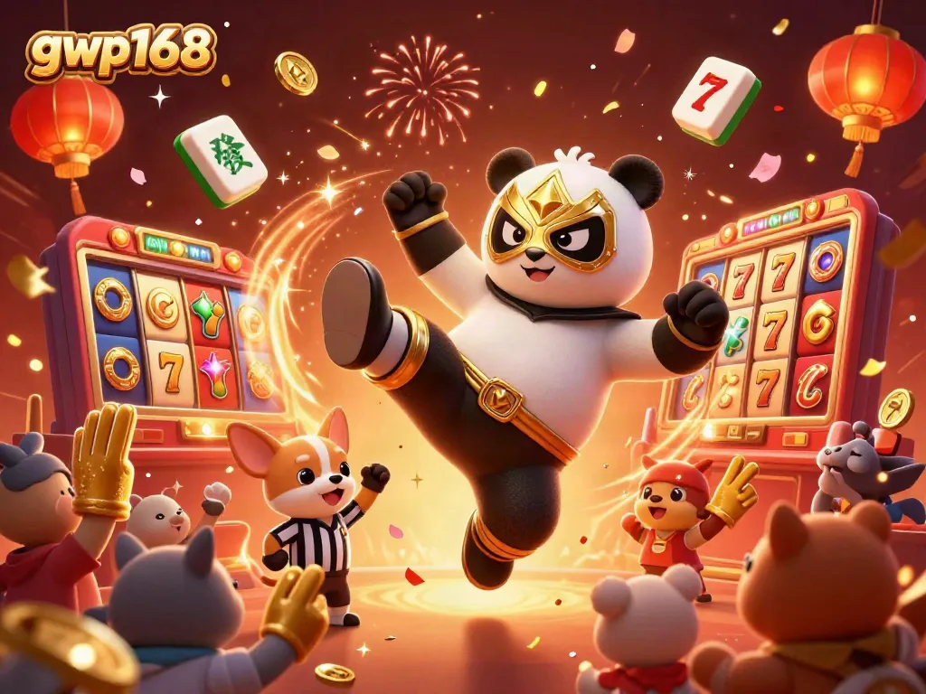 Rasakan keseruan bermain di gwp168 dengan panda pegulat dan chip slot berkilau.