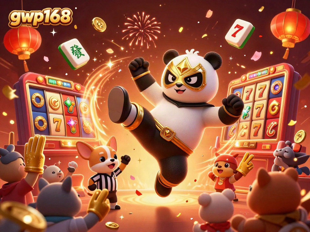 Rasakan keseruan bermain di gwp168 dengan panda pegulat dan chip slot berkilau.