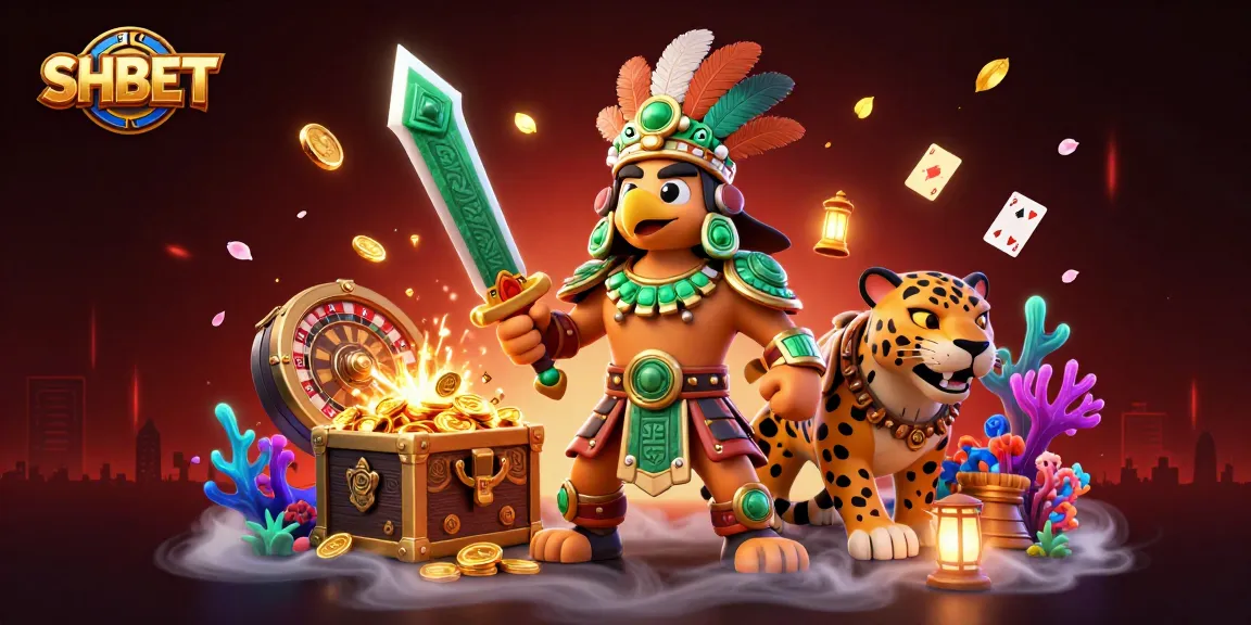 Engage in thrilling action at SHBET with dynamic casino elements and vibrant characters.
