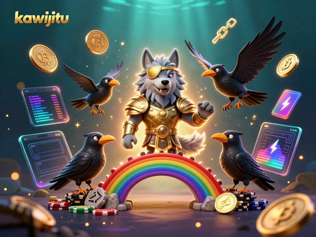Engage in winning gameplay with kawijitu, featuring vibrant 3D action and rich casino elements.