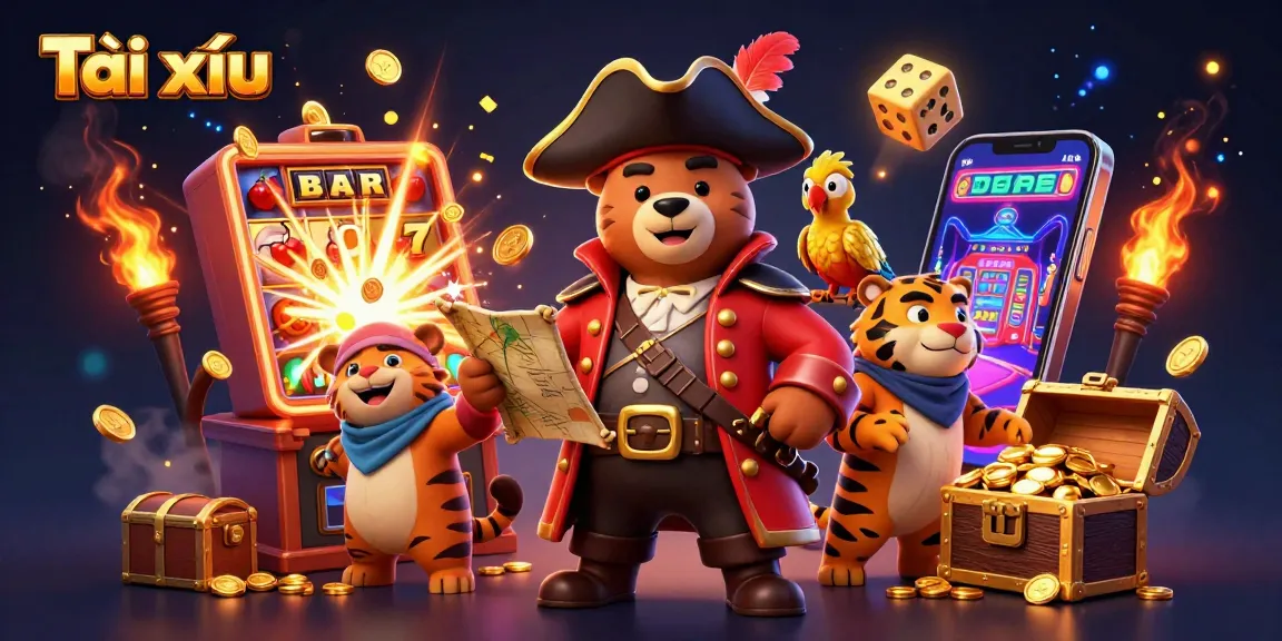 Play Tài xỉu with dynamic casino elements, featuring exciting characters and vibrant game visuals.