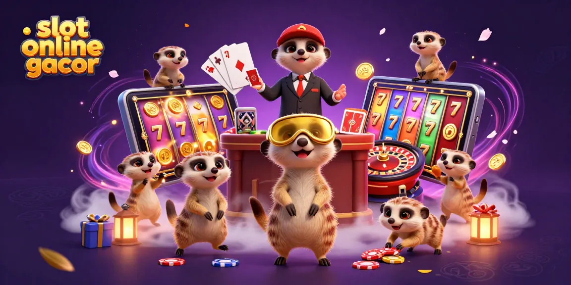 Raih kemenangan dalam slot online gacor dengan karakter meerkat berfungsi sebagai dealer dan pit boss di kasino.