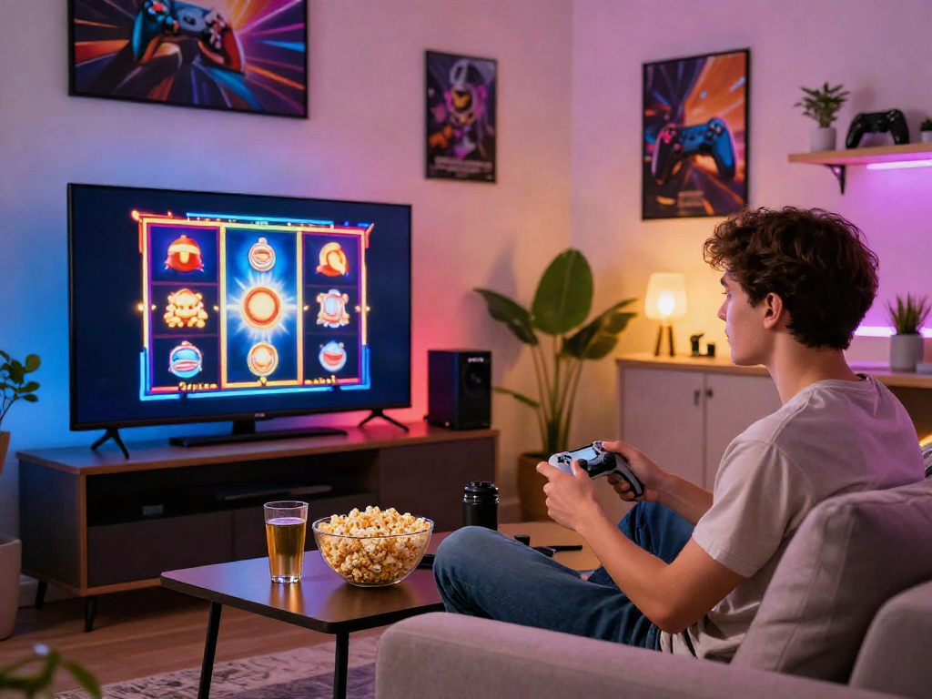 Pengalaman bermain slot yang menyenangkan di ruang modern dengan dekorasi stylish.
