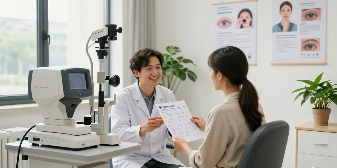 Professional consultation at SNU Eye Clinic showcasing advanced eye care solutions.