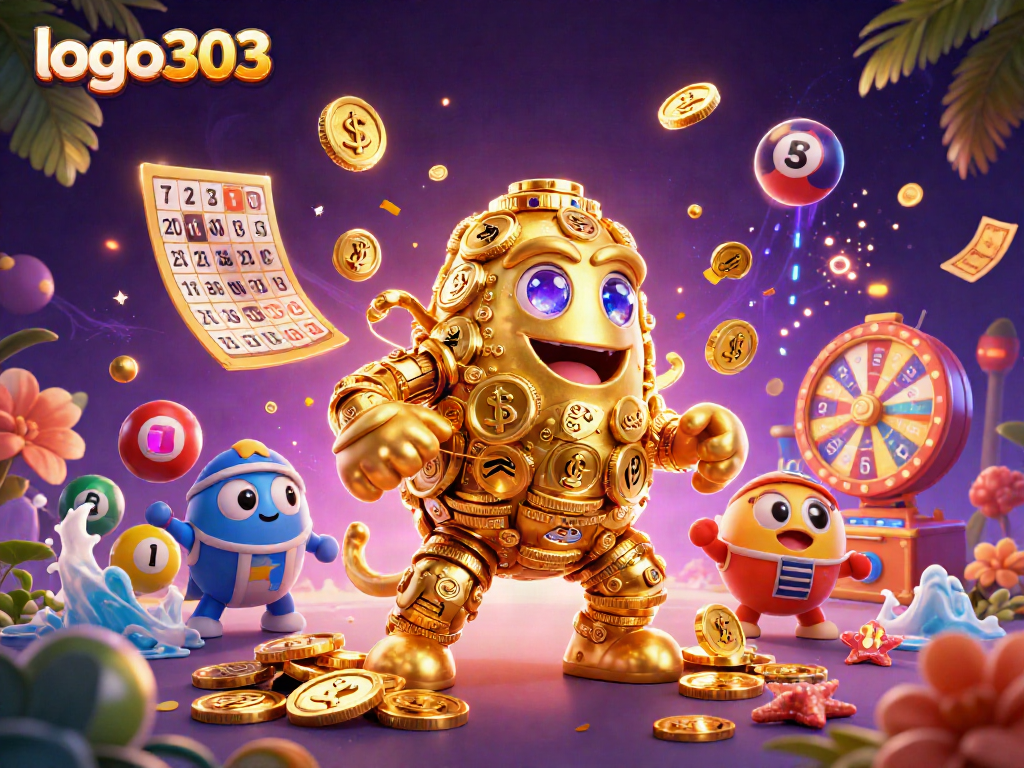 Menggoda keberuntungan Anda dengan logo303 sambil merasakan pencarian jackpot dalam gambar kasino yang meriah.