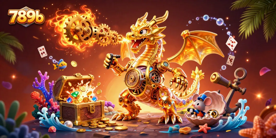 Engage in thrilling games on 789b with a golden dragon and treasures from the sea.