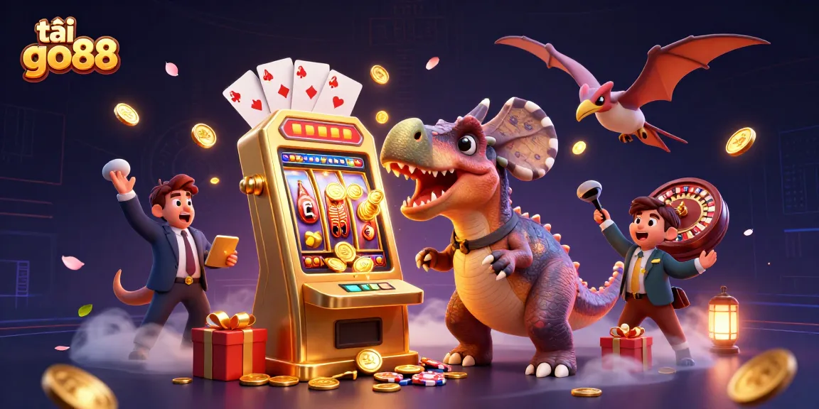 Play and win with tải go88 as vibrant characters engage in an exciting casino scene.
