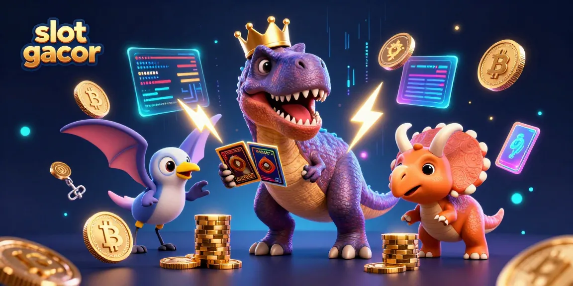 Slot gacor menyajikan ilustrasi 3D hewan lucu dengan elemen kasino yang menarik.