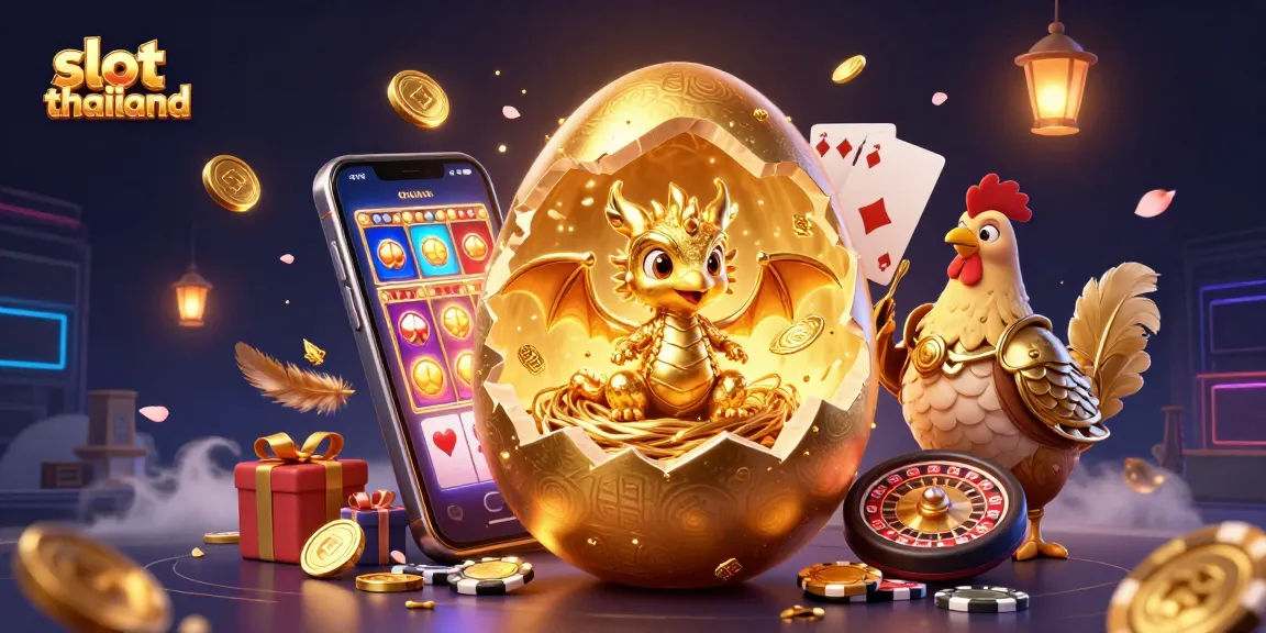 Experience slot thailand with a golden dragon revealing jackpots, vibrant coins, and exciting gameplay!
