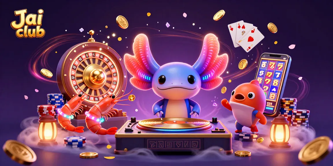 Experience thrilling gameplay on Jai club with vibrant characters and bright casino elements.
