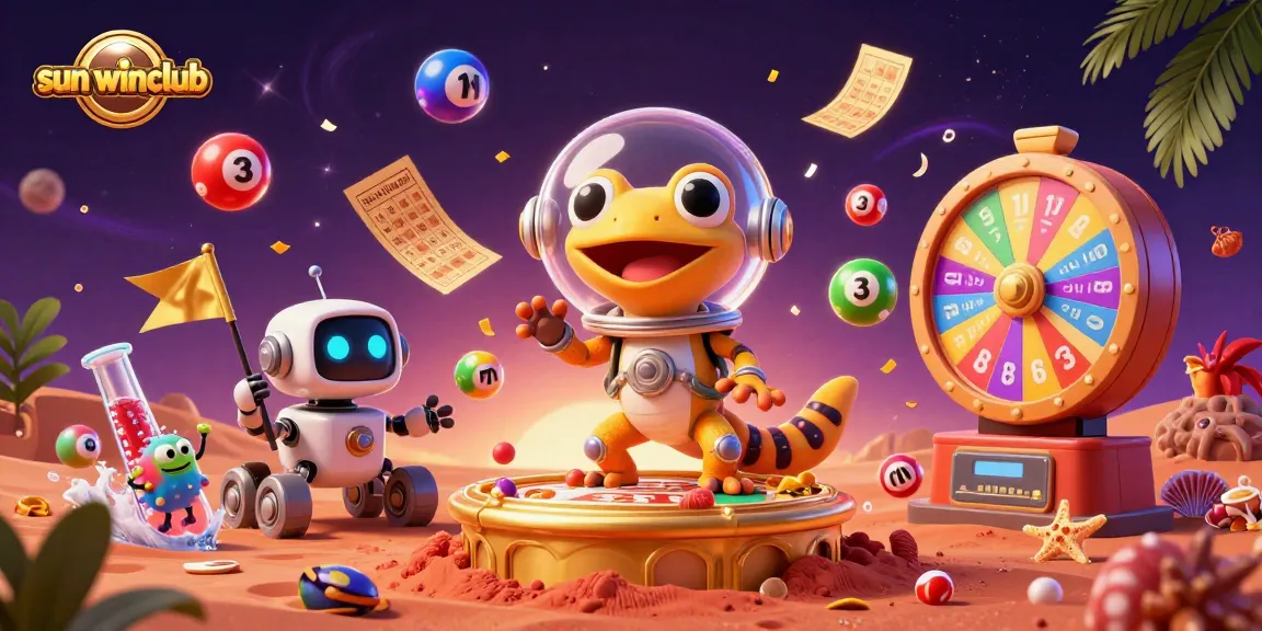 Experience the thrilling games of sun-winclub with vibrant casino elements and dynamic characters.