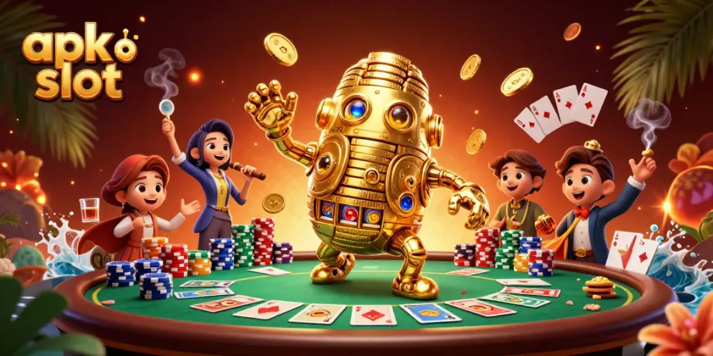 Menggoda dengan apk slot pada mesin slot ajaib dan koin emas berputar