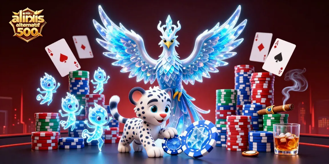 Experience the excitement of online gaming with link alternatif alexis 500, featuring vibrant characters and poker elements