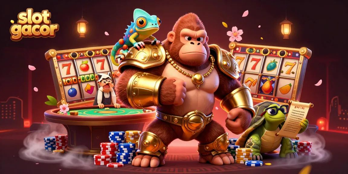 Engage in thrilling slot gacor action, featuring vibrant 3D characters and dynamic gaming elements.