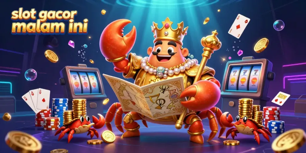 Menggoda keberuntungan dengan slot gacor malam ini, penampilan karakter kartun kasino 3D yang mewah.