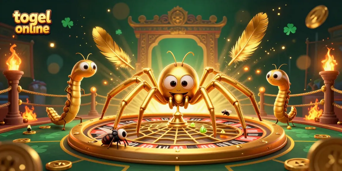 Melihat togel online melalui spider emas yang mengulirkan roda roulette dengan hasil terbaru.