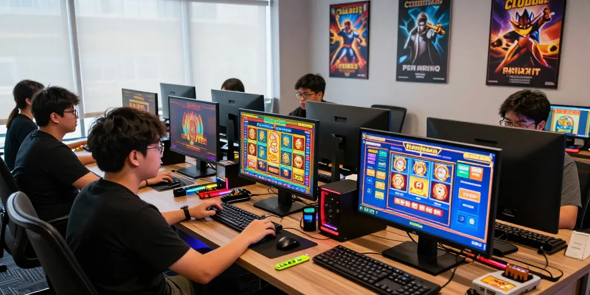 Engaging gaming experience on pajaktoto with players and vibrant slot games