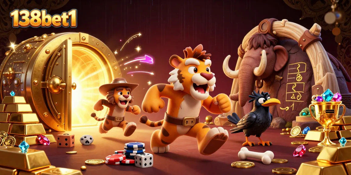 Join the excitement at 138bet1's prehistoric casino with thrilling games and treasures!