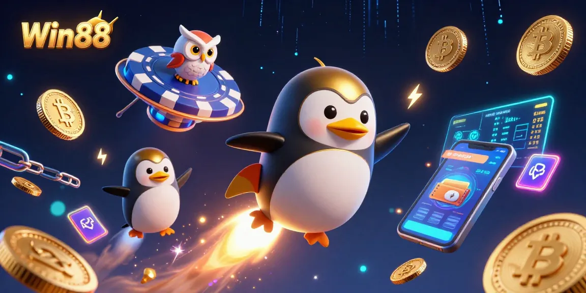 Win88 invites players to explore a cosmic adventure with golden coins and vibrant gaming elements.
