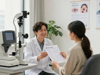 Professional consultation at SNU Eye Clinic showcasing advanced eye care solutions.