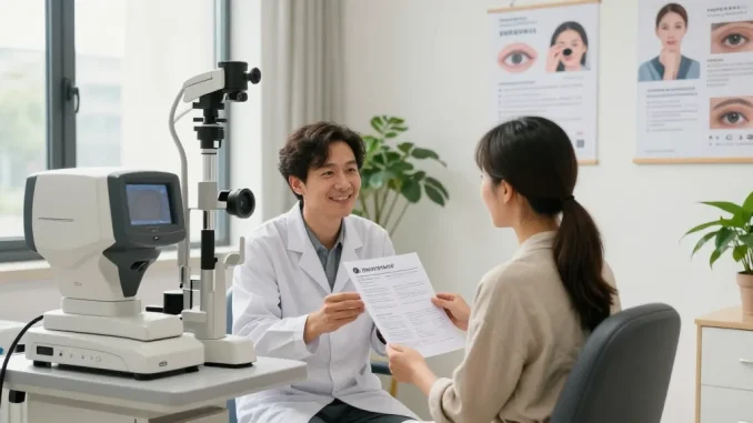 Professional consultation at SNU Eye Clinic showcasing advanced eye care solutions.