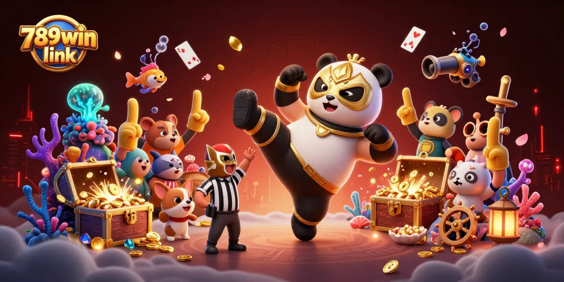 Experience the thrilling action at 789win link with a lively 3D casino scene full of excitement and energy.