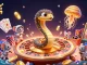 Cổng game bài đổi thưởng Sunwin offers an exhilarating experience with a vibrant 3D casino scene featuring betting astronaut mice and cosmic dealers.