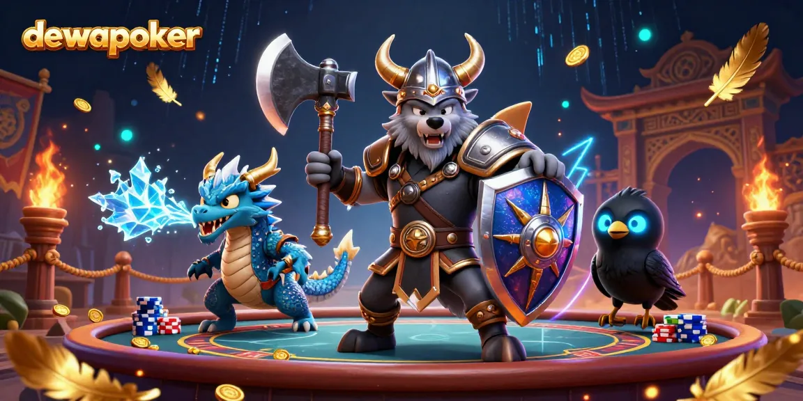 Dewapoker menyediakan pengalaman bermain poker yang menarik dengan naga dan burung gagak sebagai simbol keberuntungan.