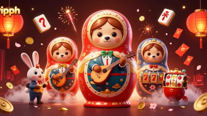 Experience the excitement of vipph with engaging characters in a vibrant casino scene.