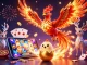Sun win players enjoy lively slot games surrounded by magnificent phoenix characters and festive casino elements.