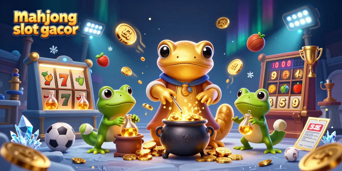 Spin and win with mahjong slot gacor, featuring vibrant characters and dynamic casino elements in a magical backdrop.