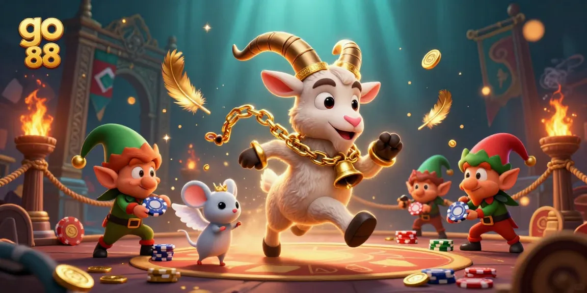 Join the fun at go 88's vibrant casino with Krampus and mischievous elves stealing the show!