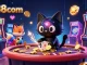 u888com engages players with a vibrant cosmic casino scene featuring unique characters and slot elements.