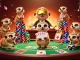 Experience the excitement at the best online casino with meerkats managing a vibrant poker scene.