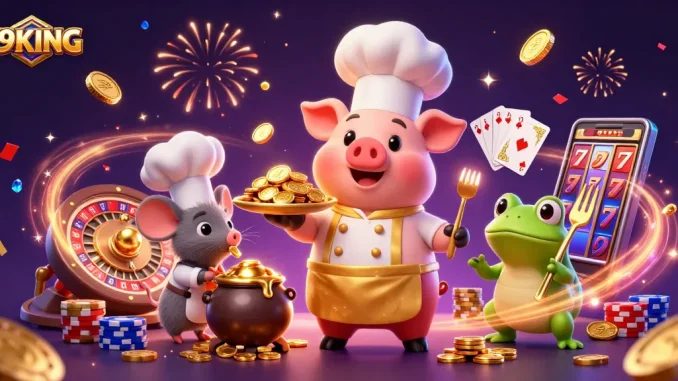 Engage in winning at 79KING with gourmet gold coins and vibrant casino excitement.