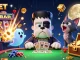 Experience F8BET with a lively scene featuring characters and dynamic gaming elements in a vibrant casino setting.