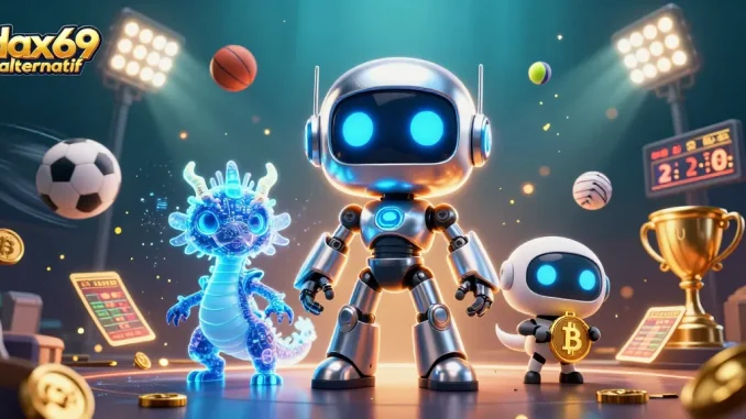 Mendalami permainan di dax69 alternatif dengan robot cyberpunk, naga AI, dan drone bitcoin yang menarik.