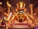 ECLBet showcases a dynamic online gaming scene with thrilling characters and vibrant casino elements.